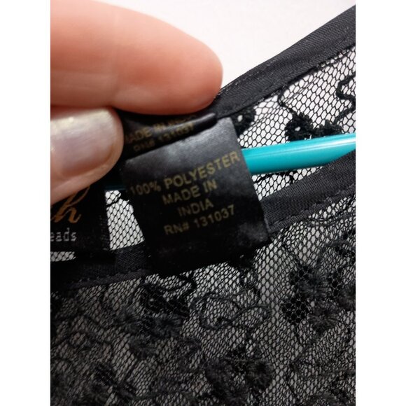 Blush By Young Threadd Maxi Dress Small Black Lace Formal Party Holiday Fairy - Picture 8 of 12